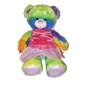 Build a Bear rainbow plush
